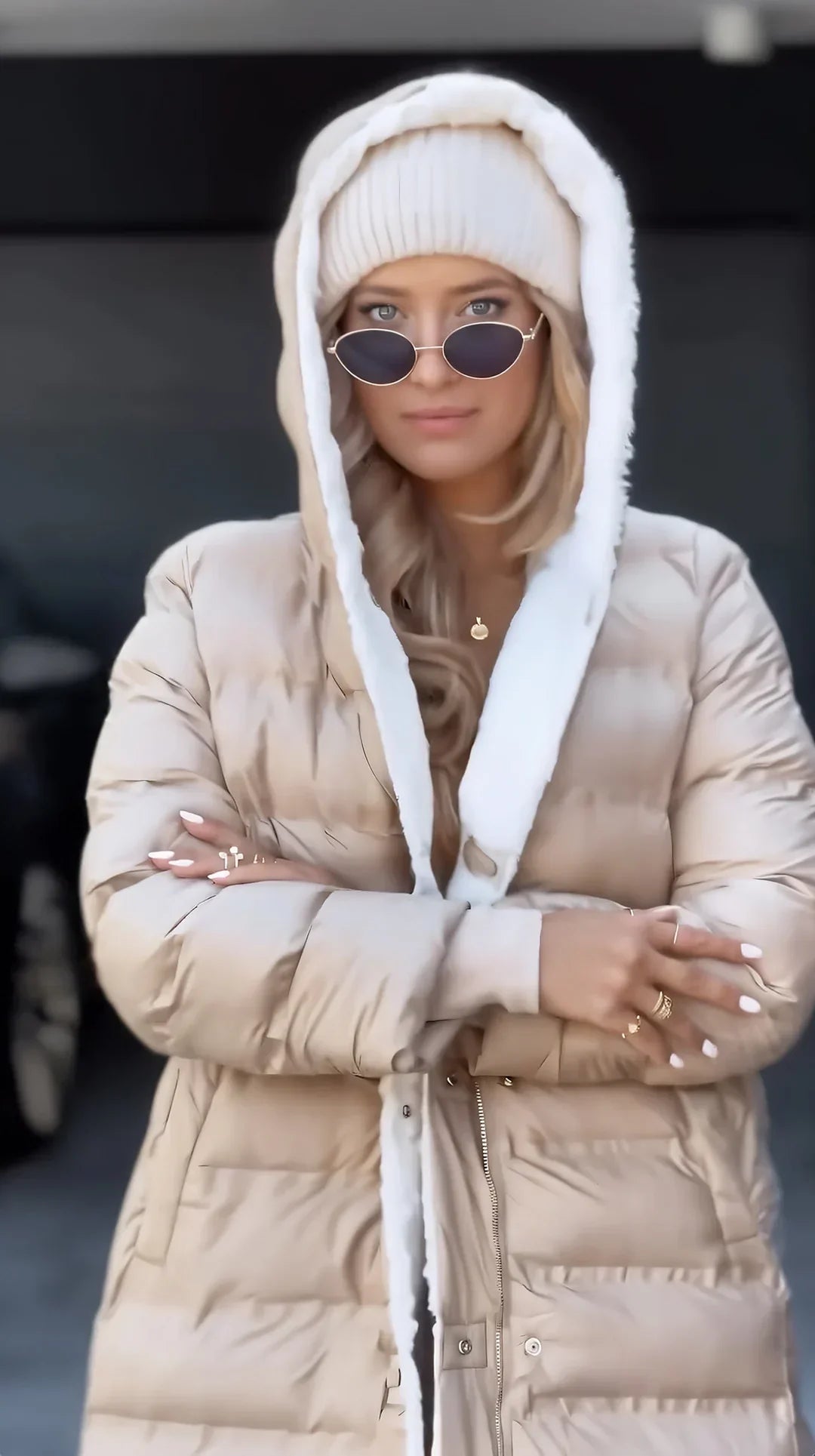 Beatrix | Hosszú Kétoldalas Szőrme Kabát