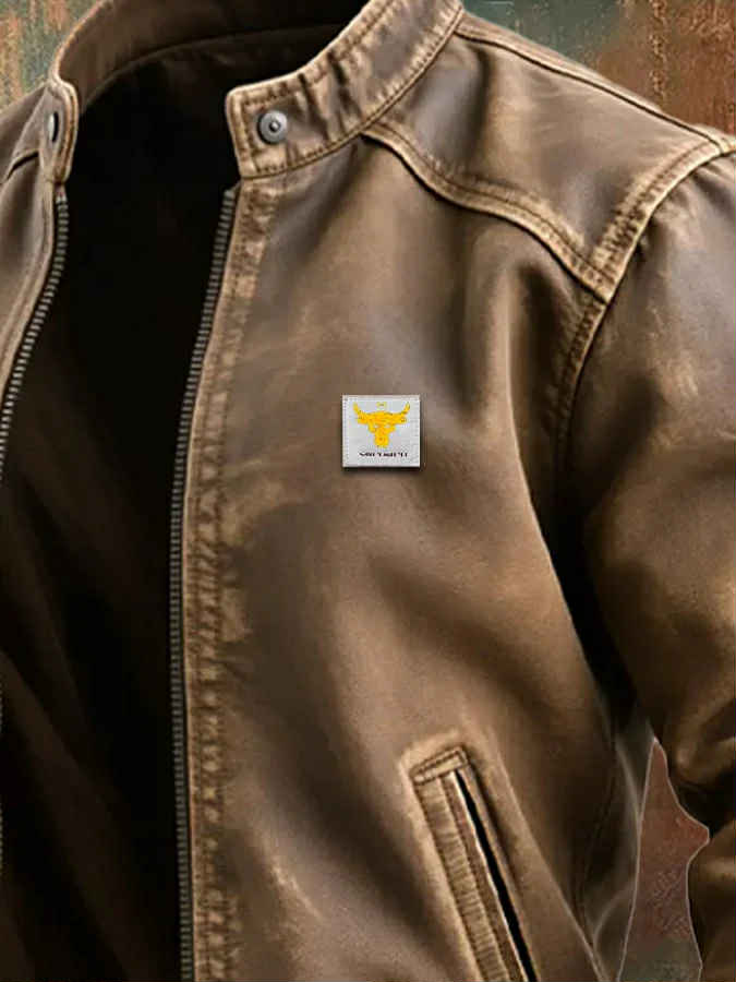 Bradly | Prémium Férfi Bőrhatású Dzseki Letisztult Kialakítással