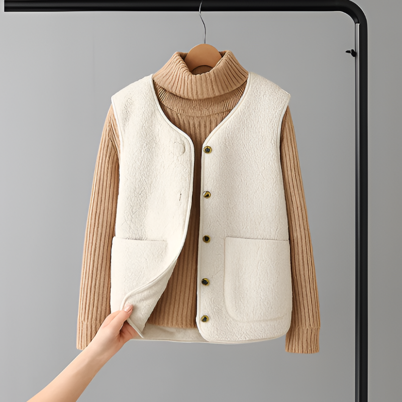 Eszter | Puha meleg teddy mellény női