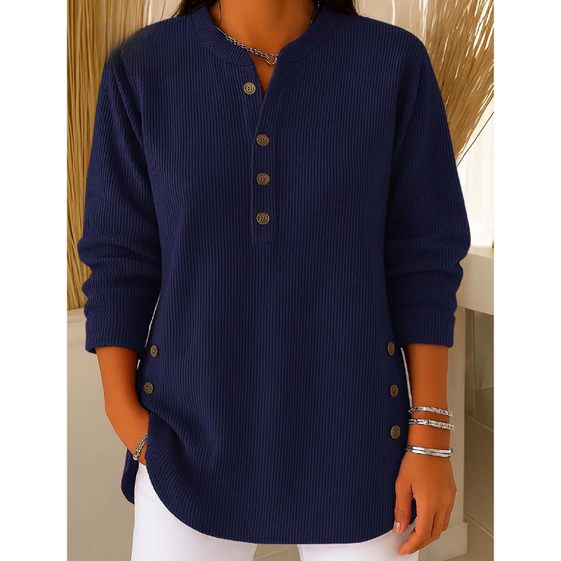 Quinty | Kényelmes Gombos Blúz