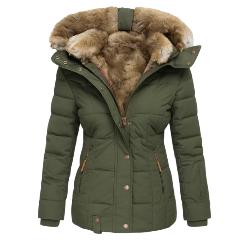 Anett | Műszőrme bélésű télikabát