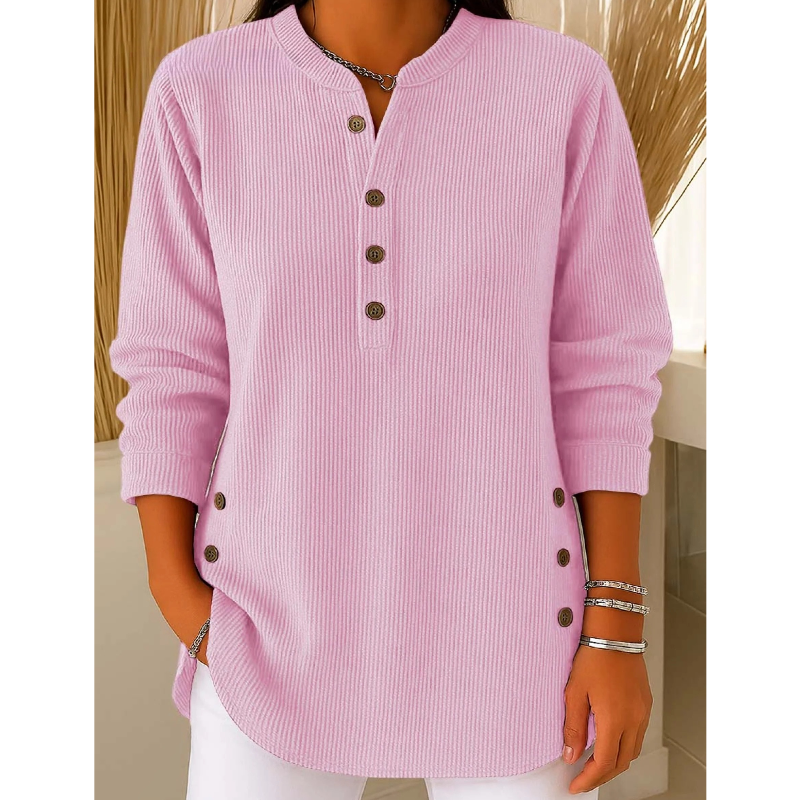 Quinty | Kényelmes Gombos Blúz