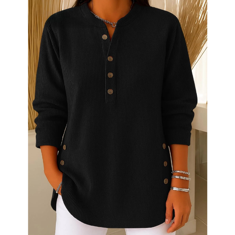 Quinty | Kényelmes Gombos Blúz